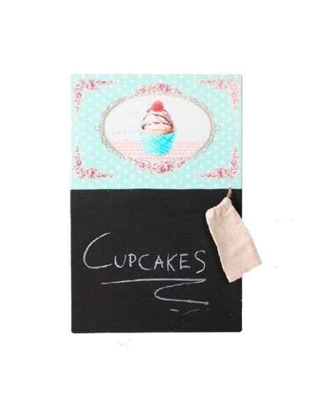 Pizarra cupcakes
