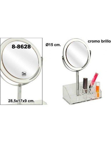 Organizador de cosméticos con espejo