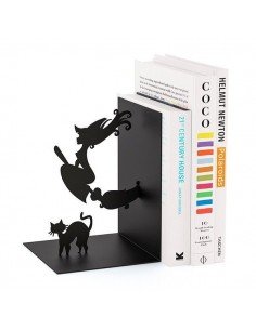 Sujetalibros Bruja y Gato