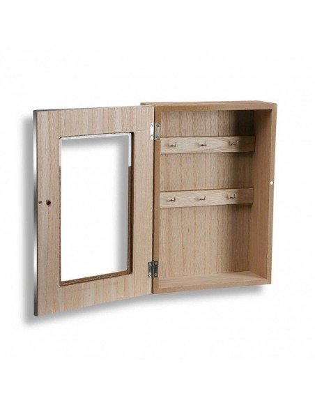 Caja Llaves Madera y Metal