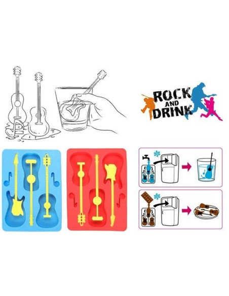 Cubitera guitarra x 2