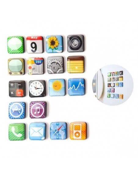 Set 18 imanes Iphone