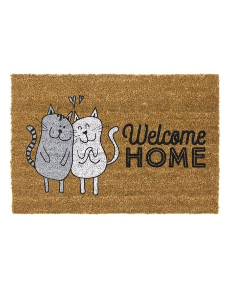 Felpudo Gatos Welcome Home