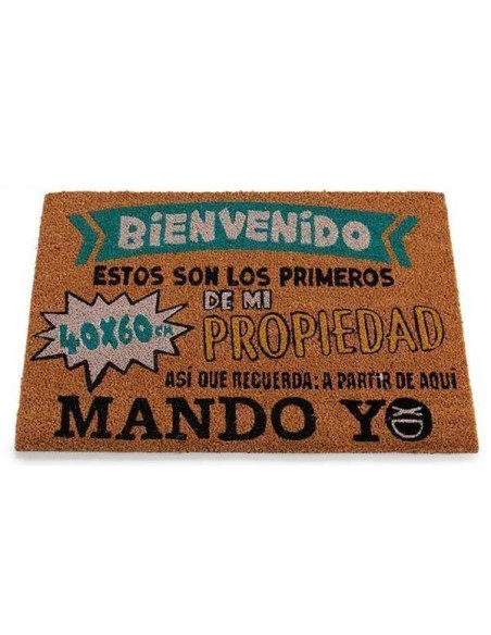 Felpudo original Aquí mando yo de fibra de coco