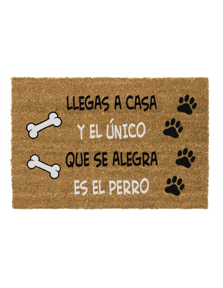 Felpudo Llegas a casa y el único que se alegra es el perro
