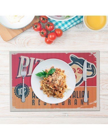 Individuales Pizza Retro