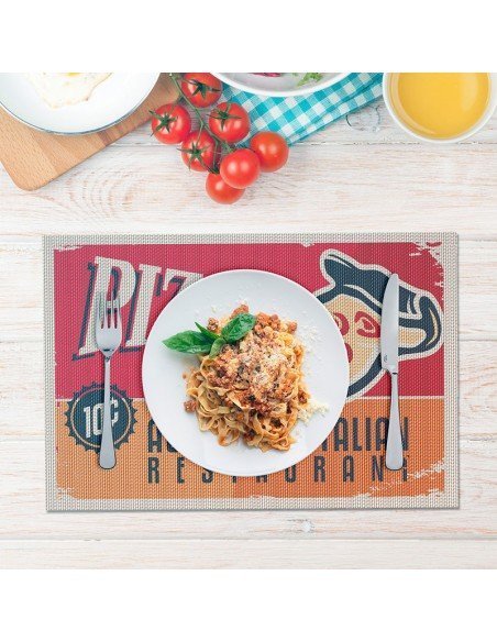 Individuales Pizza Retro