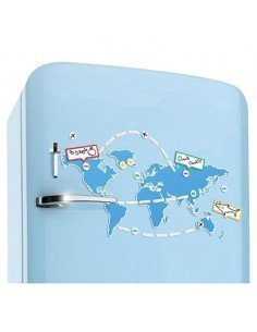 Pizarra Mapamundi Nevera