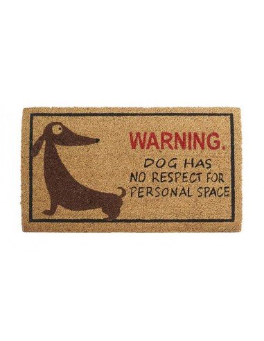 Felpudo Warning Perro