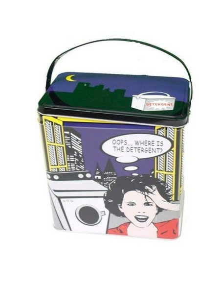Caja pinzas / detergente cómic