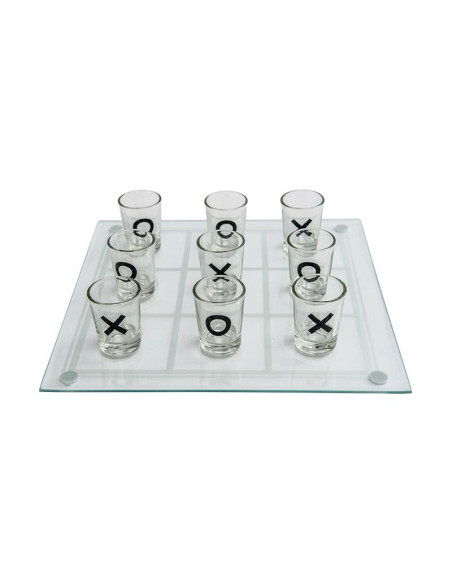Divertido juego de chupitos Tres en raya.