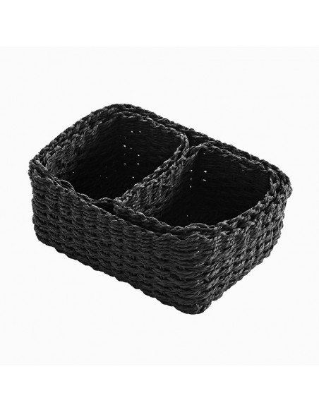 Set 3 Cestas Negras