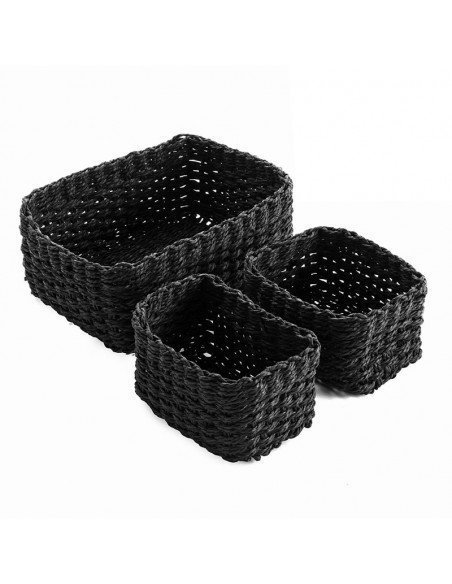 Set 3 Cestas Negras