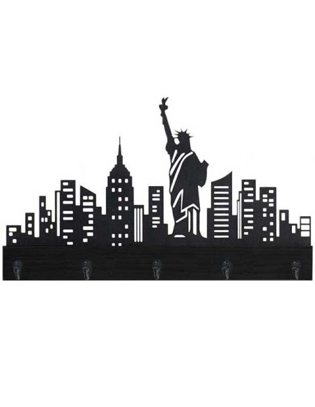 Original colgador de llaves "Skyline Nueva York".