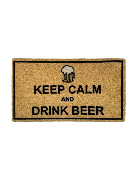 Divertido felpudo "Keep Calm And Drink Beer".