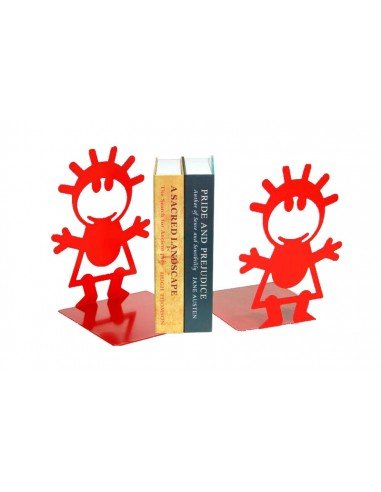Sujetalibros Rojo Niños