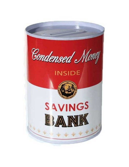 Hucha con forma de lata "Savings Bank".