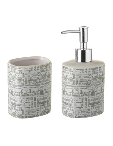 Set Baño Vintage Gris