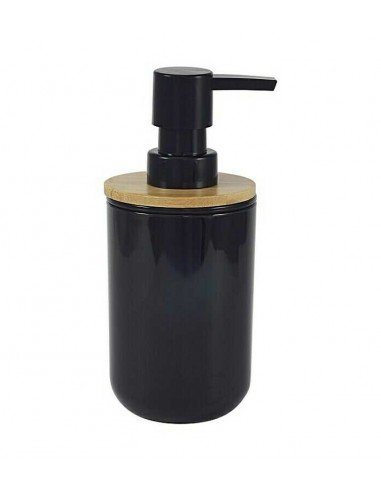 Dispensador Jabón Negro Bambu
