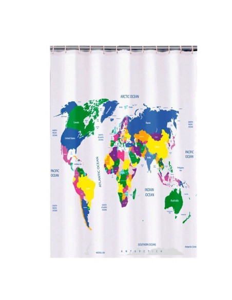 Cortina Baño Mapa