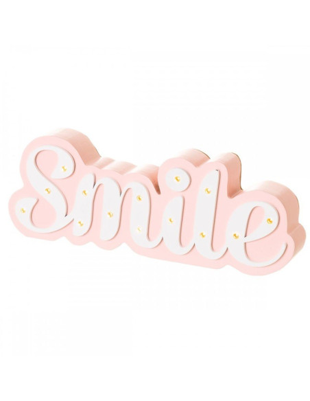 Letras Smile Leds rosa