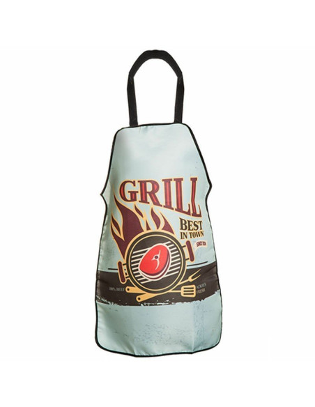 Delantal de cocina con diseño vintage Grill para barbacoa.