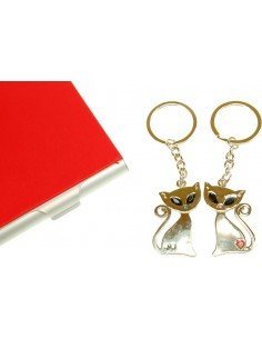 Llavero Doble Gato