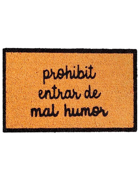 Felpudo en catalán Prohibit Entrar De Mal Humor.