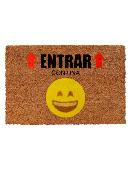 Felpudo Entrar Con Una Sonrisa