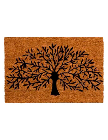 Felpudo Árbol Vida Negro