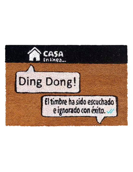Divertido felpudo Whatsapp El timbre ha sido escuchado e ignorado con éxito.