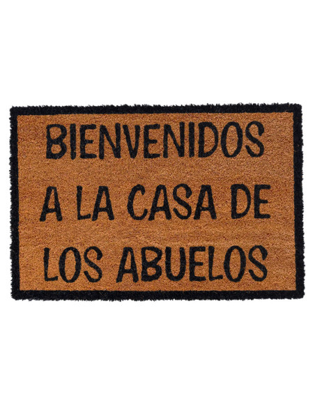Felpudo Bienvenidos a la casa de los abuelos.