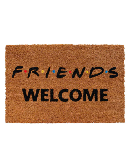 Felpudo Friends Welcome de fibra de coco natural inspirado en la popular serie de televisión.