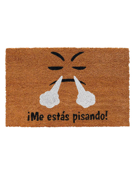 Felpudo enfadado con la frase "Me estás pisando".