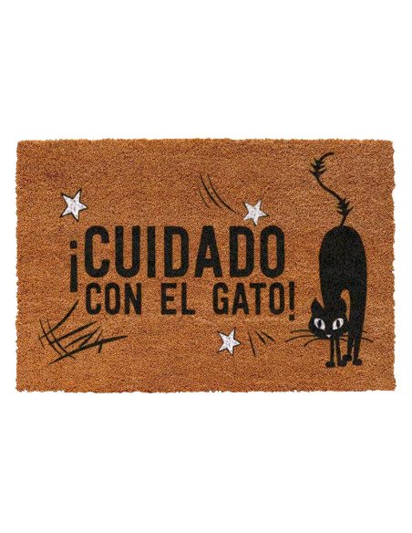 Felpudo Cuidado Con El Gato