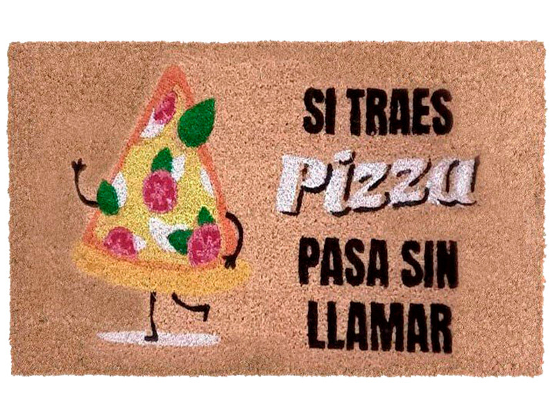 Felpudo Si Traes Pizza