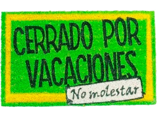 Felpudo Cerrado Vacaciones
