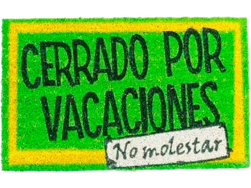 Felpudo Cerrado Vacaciones