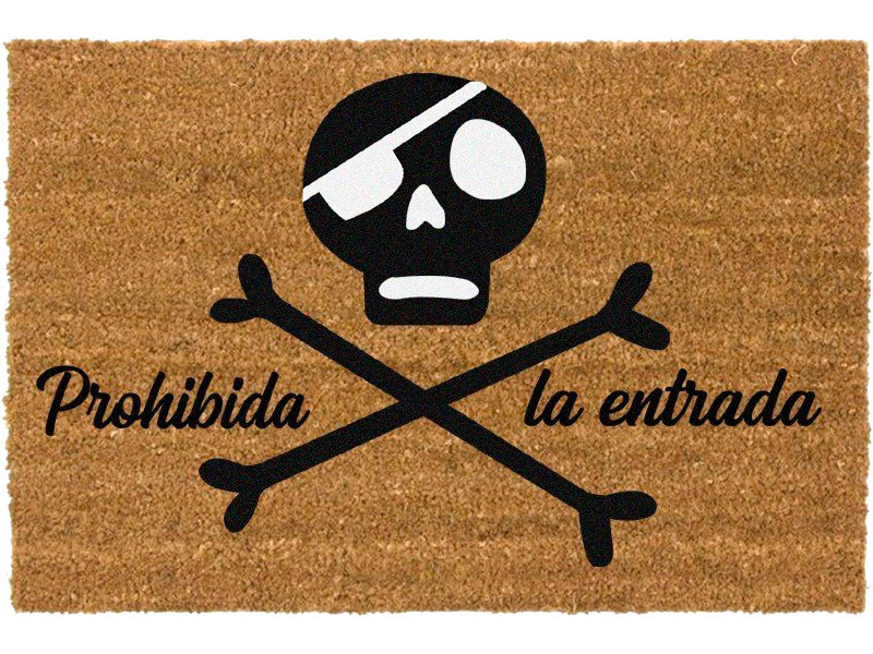 Felpudo Calavera Pirata
