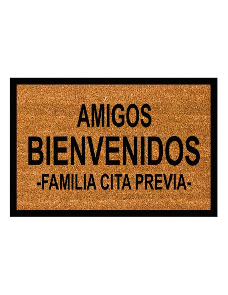Felpudo Amigos Bienvenidos, Familia Cita Previa.