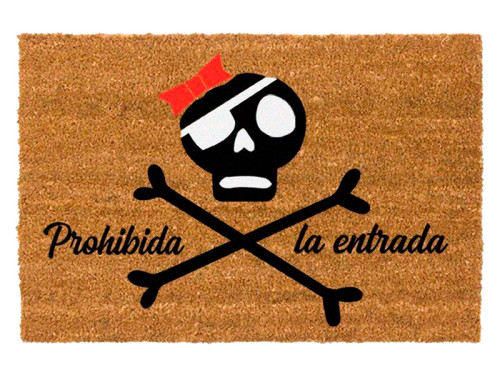 Felpudo Calavera Lazo