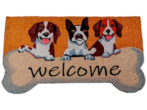 Felpudo Perros Welcome