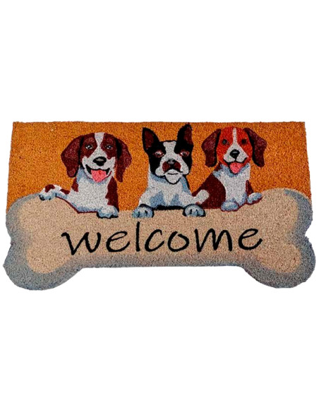 Felpudo Perros Welcome