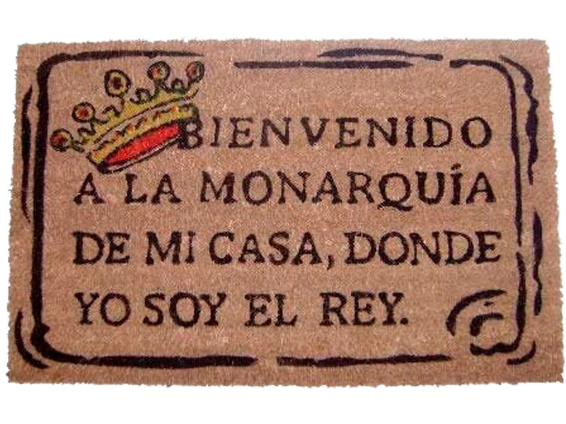 Felpudo Monarquía Rey