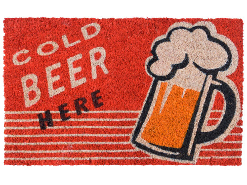Felpudo Cold Beer Here