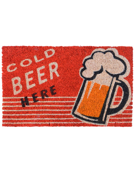 Felpudo Cold Beer Here
