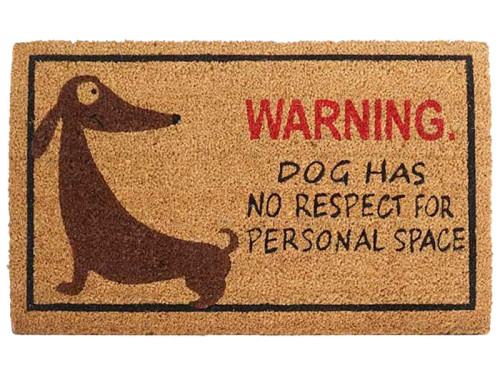 Felpudo Warning Perro