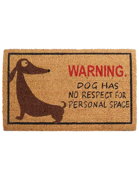 Felpudo Warning Perro