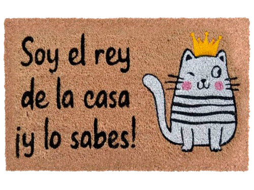 Felpudo Gato Rey de la Casa