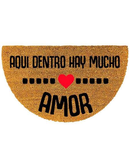 Felpudo Aqui Dentro Hay Mucho Amor